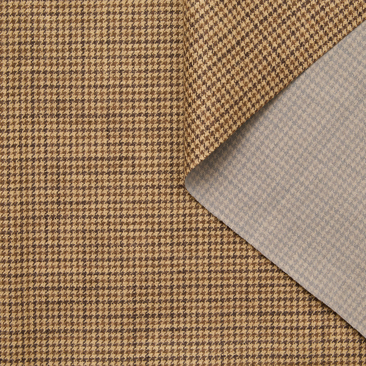 Fused Silk & Linen Houndstooth