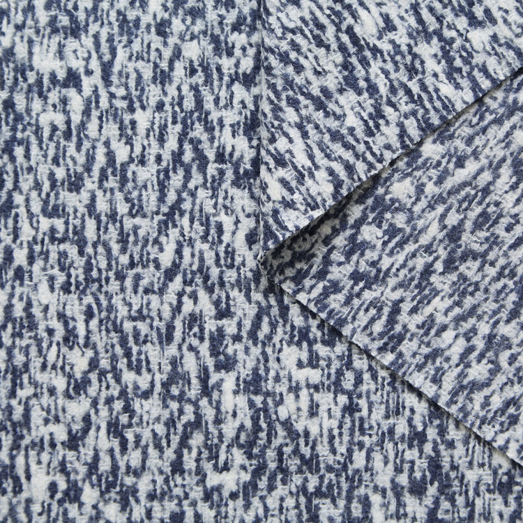 Light Double Face Tweed with Marbled Effect
