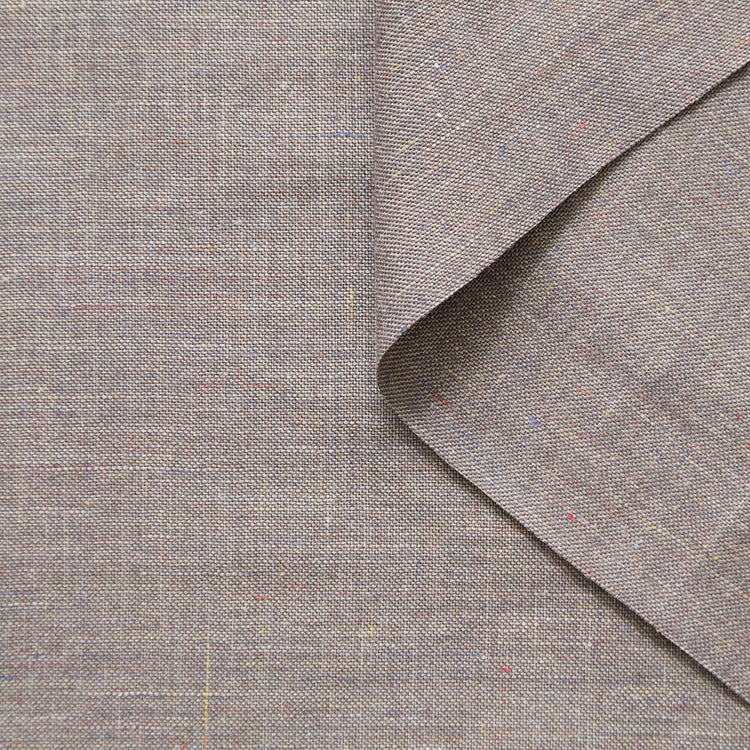 Slubbed Virgin Wool Silk & Linen Natté