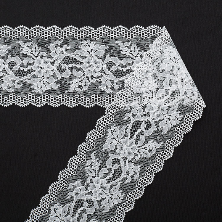 Scalloped Floral Band Lace 9cm