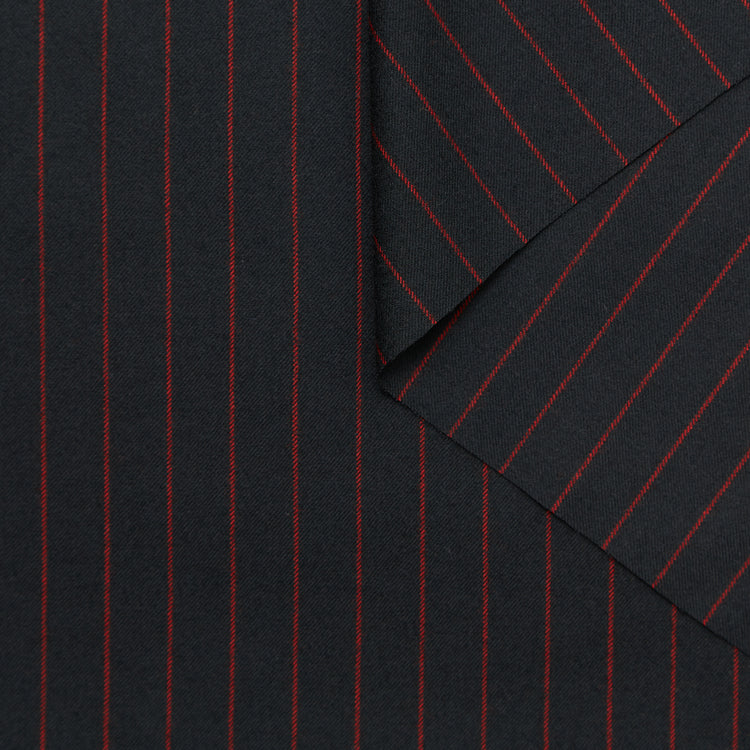 Pinstripe Wool Suiting