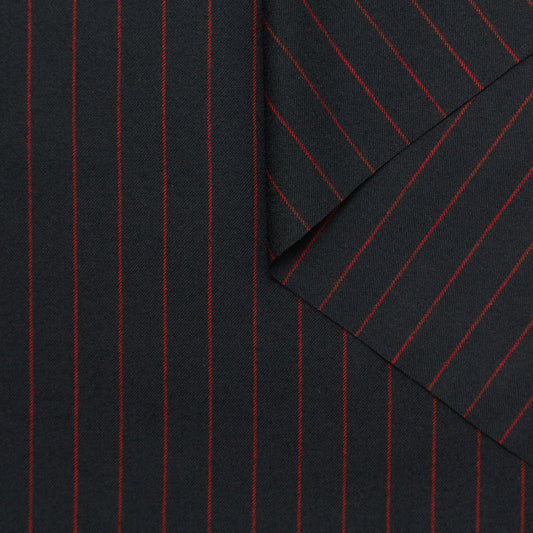 Pinstripe Wool Suiting
