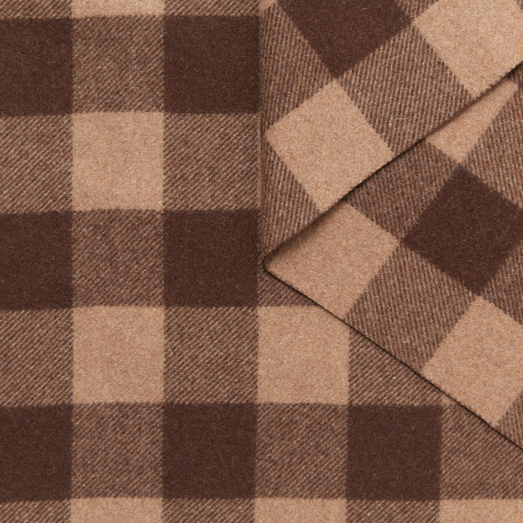 Checked Wool Drap