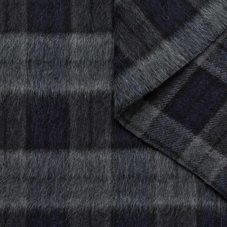 Splittable Hairy Wool & Llama Tartan
