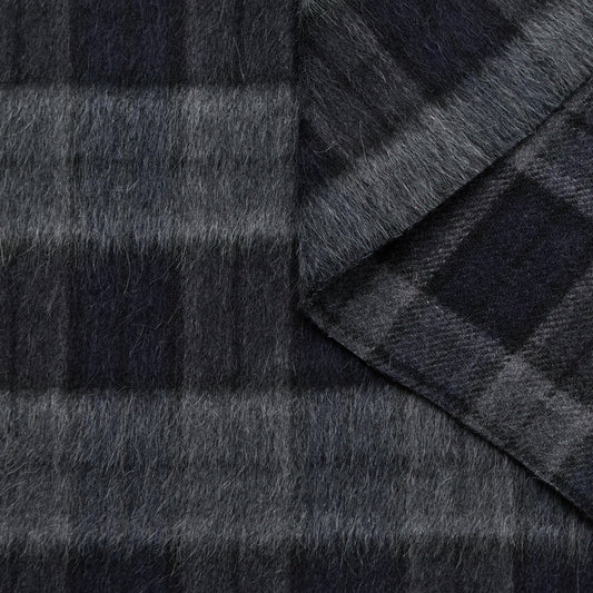 Splittable Hairy Wool & Llama Tartan