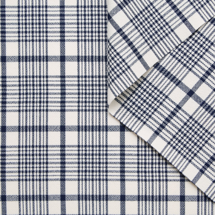 Check Wool Crepe