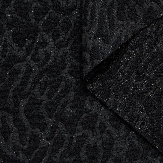 Wool Lurex Abstract Spots Jacquard