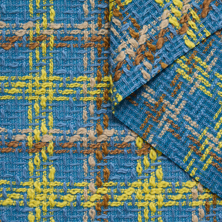 Virgin Wool Checked Tweed