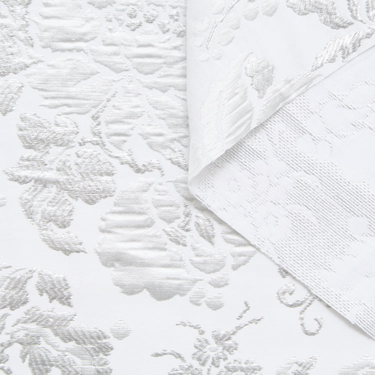 Metallic Cotton Floral Jacquard