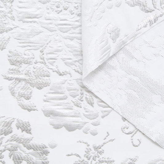 Metallic Cotton Floral Jacquard