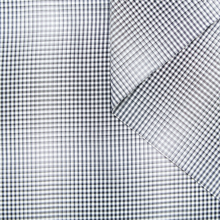 Blurry Check Cotton Poplin