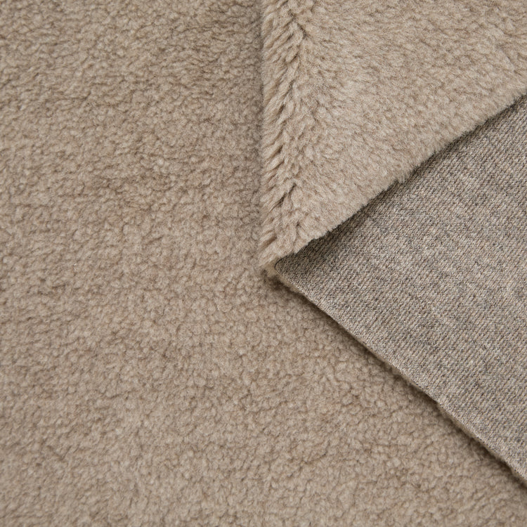 Virgin Wool & Silk Fake Shearling