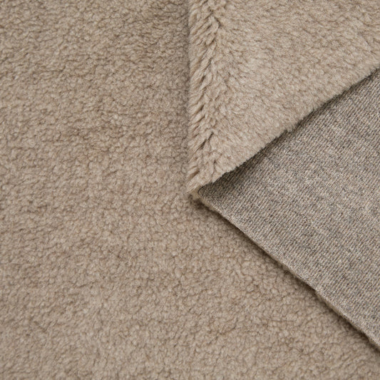 Virgin Wool & Silk Fake Shearling