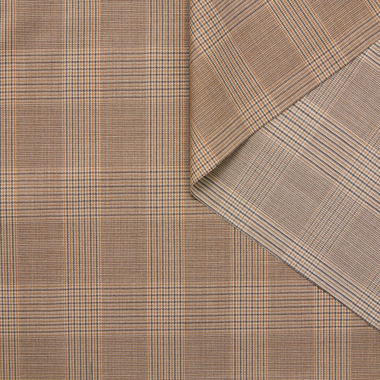 Stretch Virgin Wool Prince of Wales