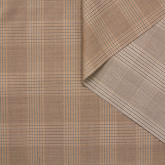 Stretch Virgin Wool Prince of Wales