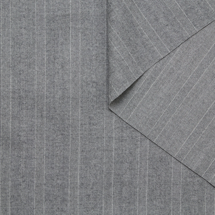Twin Stripe Virgin Wool Herringbone