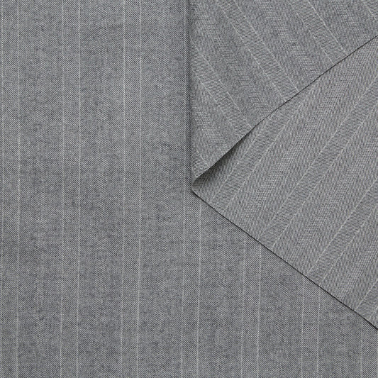 Twin Stripe Virgin Wool Herringbone