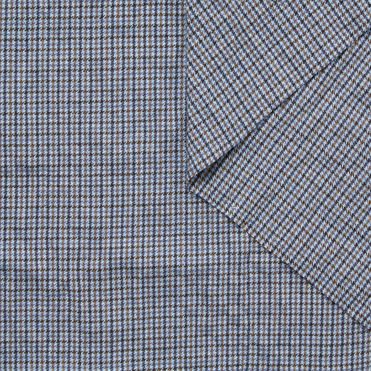 Wool & Cotton Houndstooth Seersucker