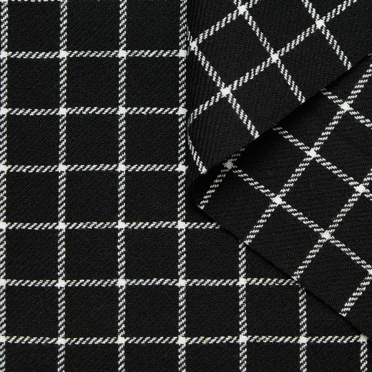 Splittable Checked Wool Coating