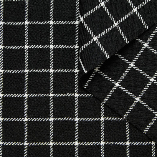 Splittable Checked Wool Coating