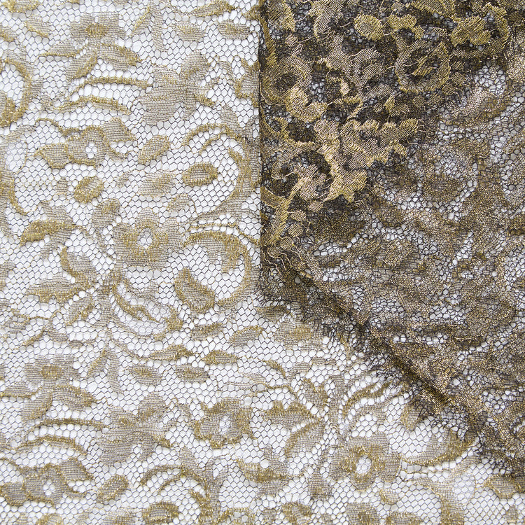 Gold Floral Lace