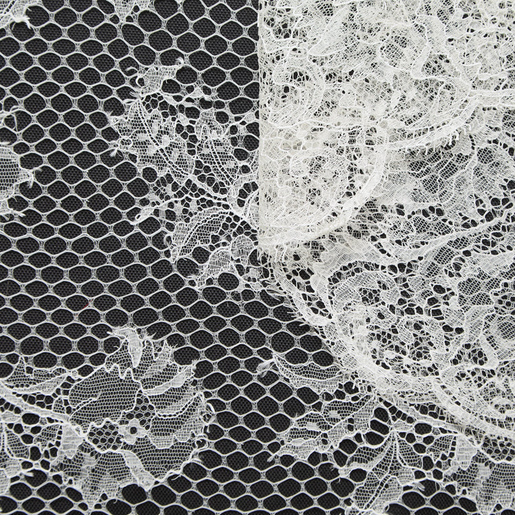 Floral Viscose & Cotton Lace