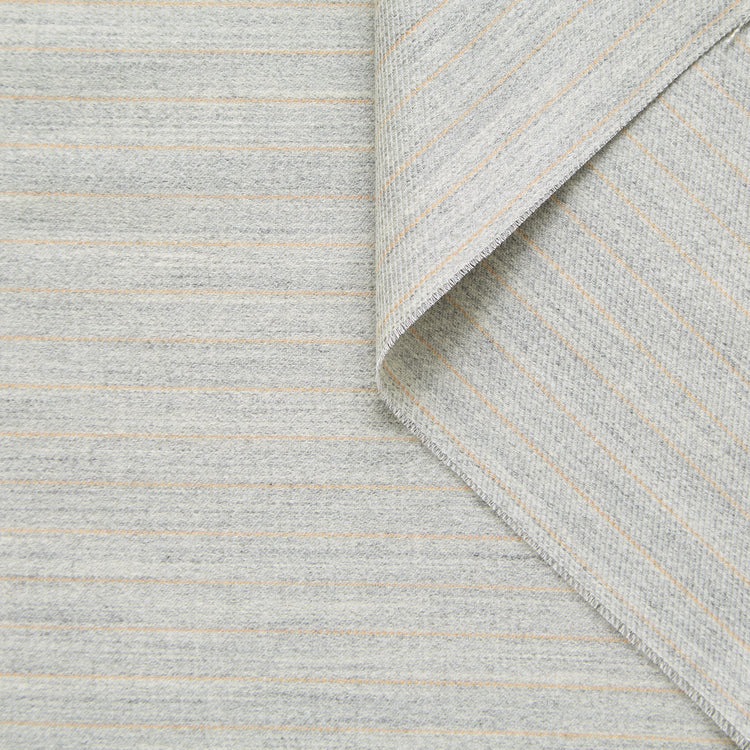 Pintstripe Virgin Wool & Cotton Serge