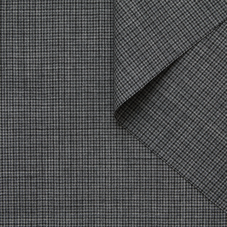 Checked Virgin Wool Suiting
