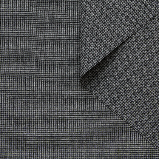 Checked Virgin Wool Suiting
