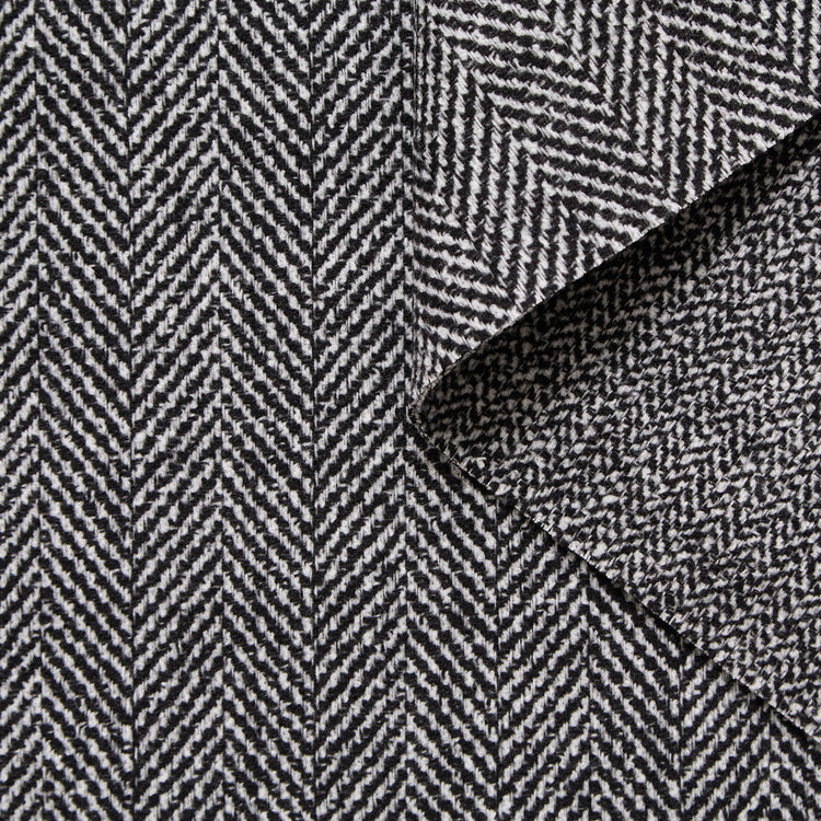 Splittable Wool Herringbone Drap RWS