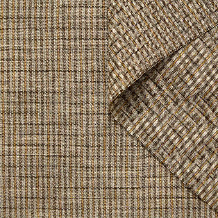 Woodstock Check Linen & Viscose Suiting