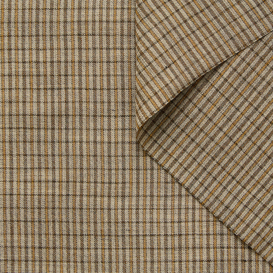 Woodstock Check Linen & Viscose Suiting