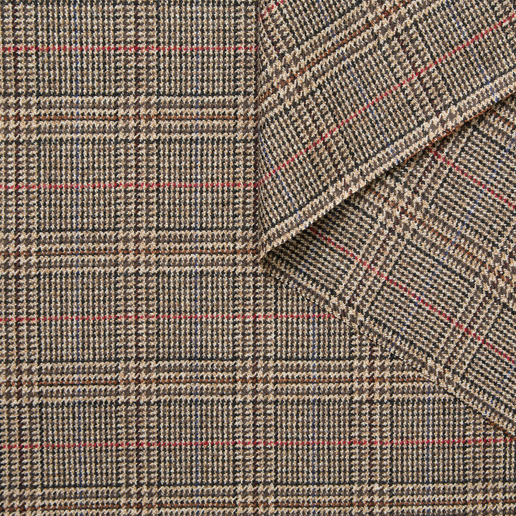 Checked Virgin Wool Suiting