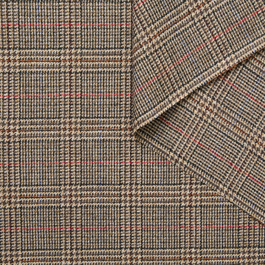 Checked Virgin Wool Suiting