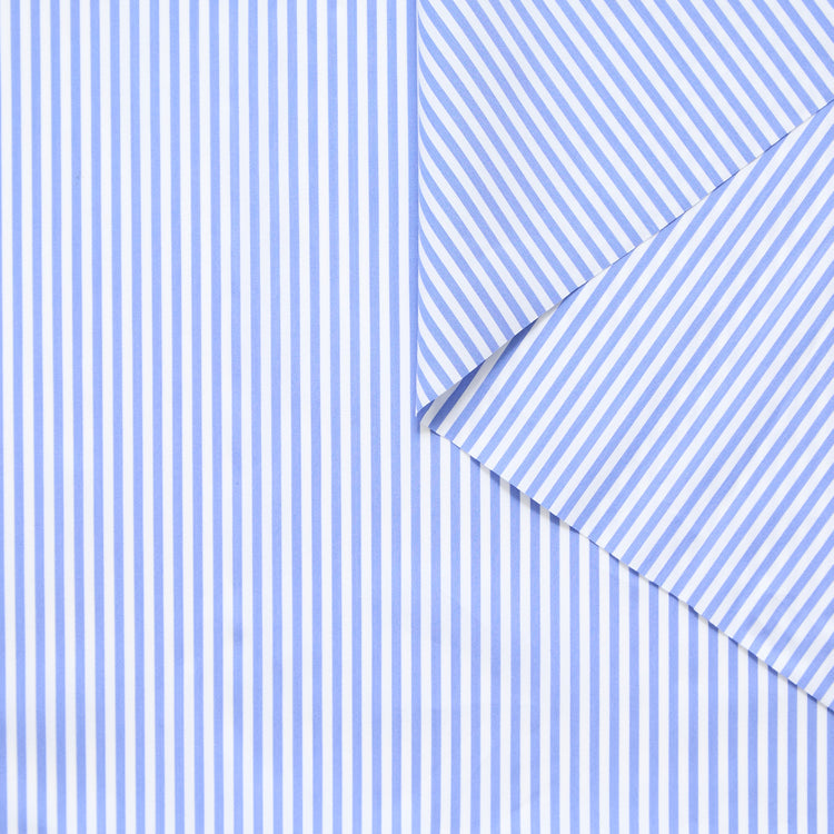 Stretch Striped Cotton Poplin