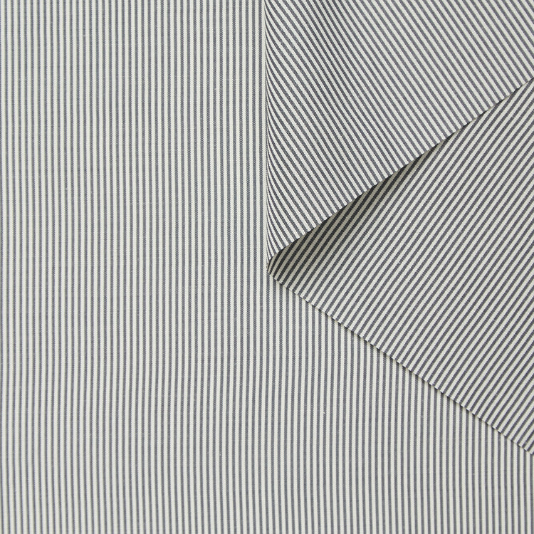 Striped Viscose & Ramie Poplin FSC / RWS