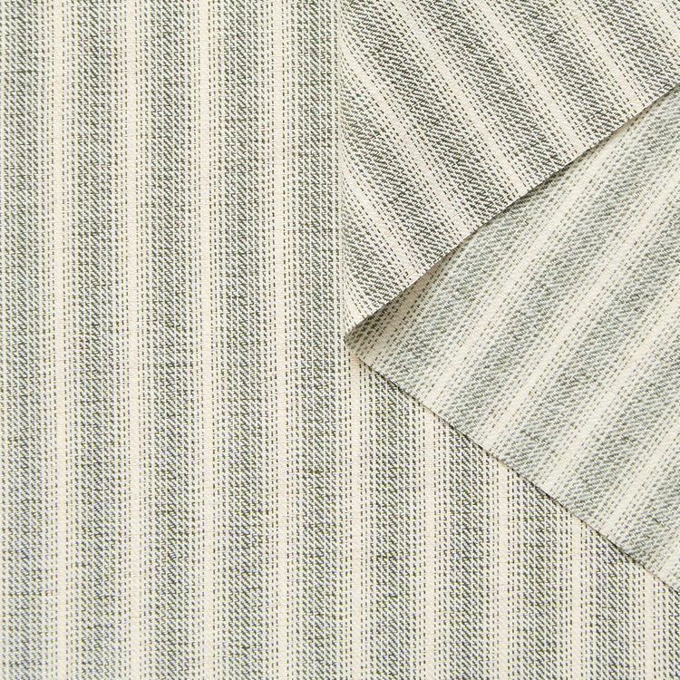Striped Recycled Cotton Twill