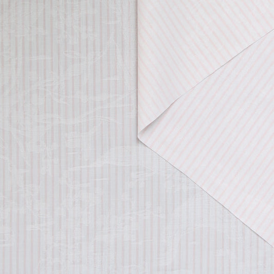 Striped Cotton Jacquard Poplin