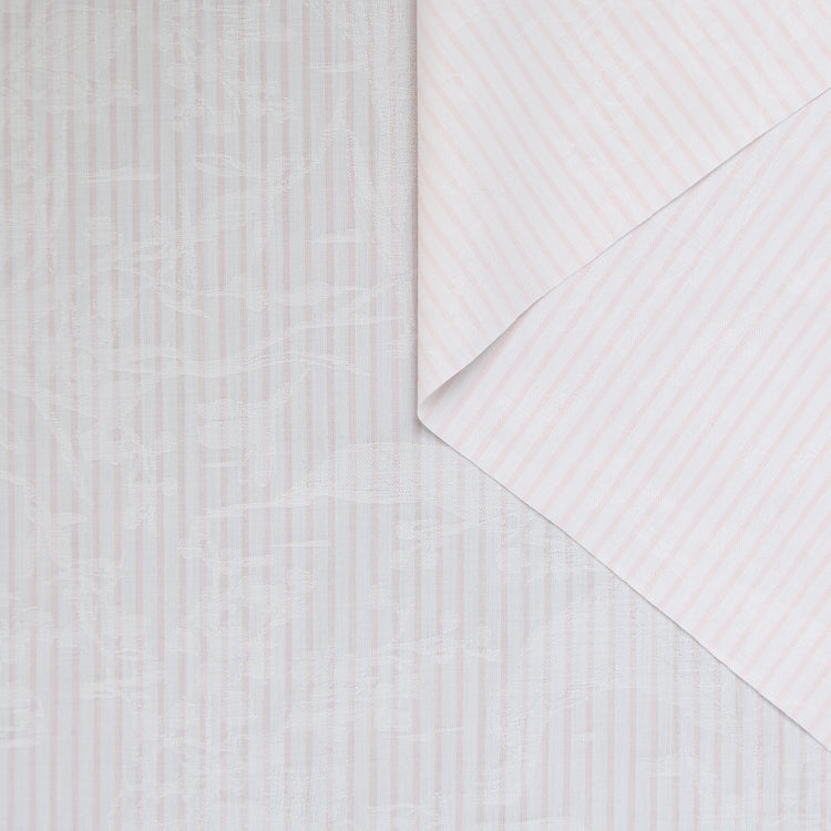 Striped Cotton Jacquard Poplin